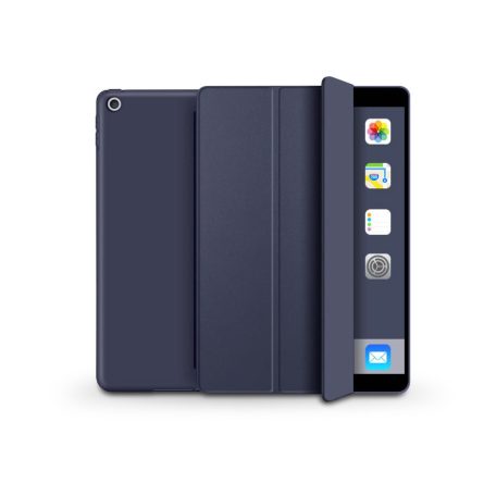 Apple iPad 10.2 (2019/2020/2021) tablet tok (Smart Case) on/off funkcióval -    Tech-Protect - sötétkék (ECO csomagolás)