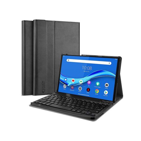 Lenovo Tab M10 10.1 (3rd Gen.) TB-328 tablet tok (Smart Case) on/off funkcióval,billentyűzettel - Tech-Protect - black (ECO csomagolás)
