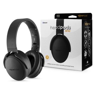   Boompods Wireless Bluetooth sztereó fejhallgató beépített mikrofonnal - Boompods Headpods ANC Wireless Headphones - fekete