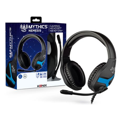 Mythics Nemesis PlayStation 4 kék gamer headset