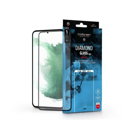 Samsung S906 Galaxy S22+ 5G/Galaxy S23+ edzett üveg képernyővédő fólia -        MyScreen Protector Diamond Glass Edge2.5D Full Glue - fekete