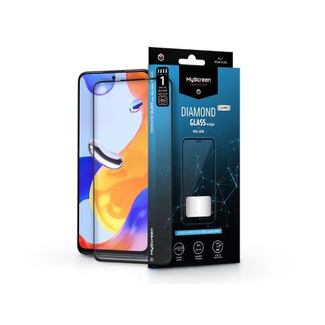 Xiaomi Redmi Note 11 Pro/Redmi Note 11 Pro+ edzett üveg képernyővédő fólia -    MyScreen Protector Diamond Glass Lite Edge2.5D Full Glue - fekete