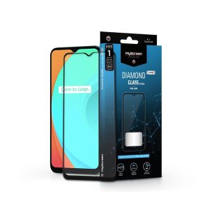   Realme C11/C12/C21 edzett üveg képernyővédő fólia - MyScreen Protector Diamond  Glass Lite Edge2.5D Full Glue - fekete