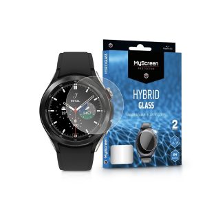   Samsung Galaxy Watch 4 Classic (42 mm) rugalmas üveg képernyővédő fólia -       MyScreen Protector Hybrid Glass - 2 db/csomag - átlátszó