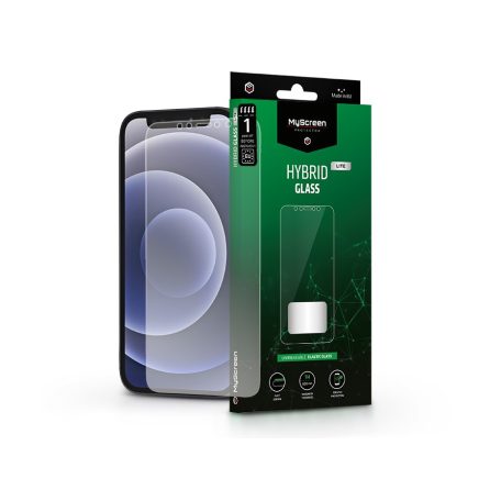 Apple iPhone 12 Mini rugalmas üveg képernyővédő fólia - MyScreen Protector      Hybrid Glass Lite - átlátszó