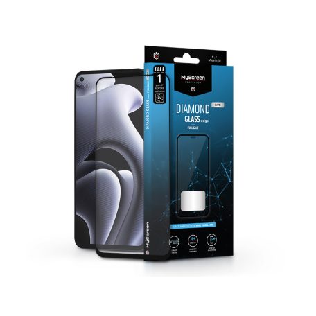 Realme GT Neo 2/GT Neo 3T edzett üveg képernyővédő fólia - MyScreen Protector   Diamond Glass Lite Edge2.5D Full Glue - fekete