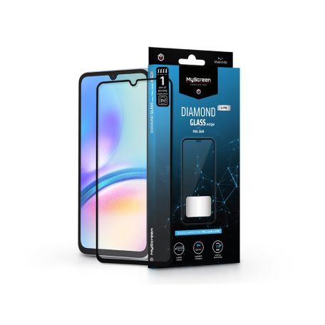 Samsung SM-A055F Galaxy A05/Galaxy A05s edzett üveg képernyővédő fólia -        MyScreen Protector Diamond Glass Lite Edge2.5D Full Glue - fekete