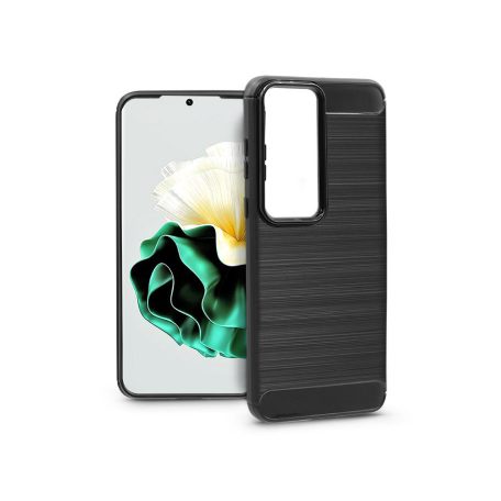 Huawei P60/P60 Pro szilikon hátlap - Carbon - fekete