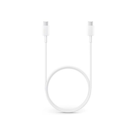 Samsung gyári USB Type-C - USB Type-C adat- és töltőkábel 100 cm-es vezetékkel -EP-DA705BWE - fehér (ECO csomagolás)