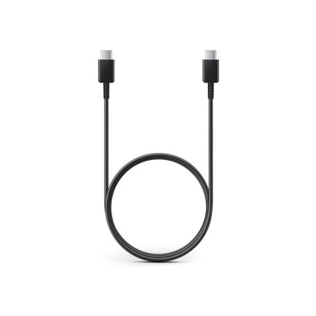 Samsung gyári USB Type-C - USB Type-C adat- és töltőkábel 100 cm-es vezetékkel  -EP-DA705BBE - fekete (ECO csomagolás)