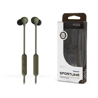   Boompods Sport Bluetooth sztereó fülhallgató - Boompods Sportline Sport WirelessEarphone - katonai zöld