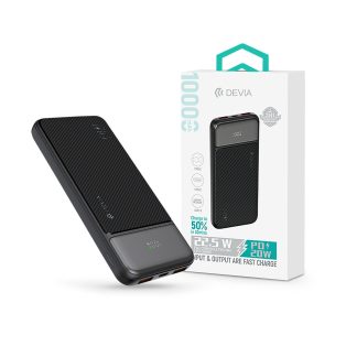   Devia Smart Series Digital Display PD 20W powerbank - 10.000 mAh - fekete