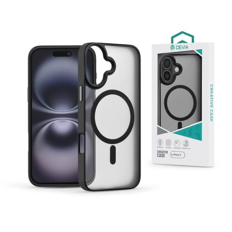 Devia Pino Series Magnetic ütésálló tok - Apple iPhone 16 - fekete