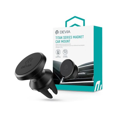 Devia szellőzőrácsba illeszthető mágneses autós tartó - Devia Titan Series      Magnet Car Mount - fekete