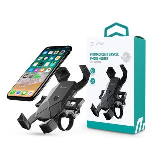   Devia univerzális kerékpárra / motorkerékpárra szerelhető telefontartó 4,7-7.0 méretű készülékekhez - Devia Voyager Series Motorcycle Bicycle Phone Holder -   fekete"