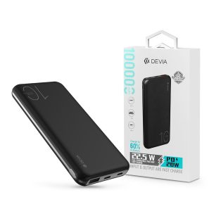   Devia hordozható külső akkumulátor / power bank - 10.000 mAh - Devia Smart      Series 22.5W Full Compatible - USB + Type-C + microUSB + PD - fekete