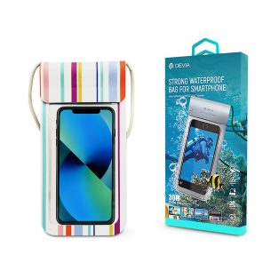   Devia univerzális vízálló védőtok max. 3.8-5.8 méretű készülékekhez - Devia    Strong Waterproof Bag For Smartphone - colorful stripe"