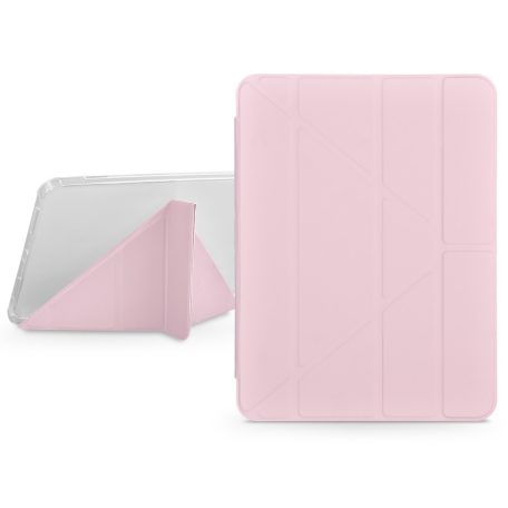 Apple iPad 10.9 (2022) tablet tok (Smart Case) on/off funkcióval, Apple Pencil  tartóval - Devia Gremlin Series Case With Pencil Slot - pink