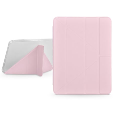 Apple iPad Air 4 / 5 (2020/2022) 10.9 / iPad Air 6 (2024) 11.0 tablet tok (SmartCase) on/off funkcióval, Apple Pencil tartóval - Devia Gremlin Series Case With Pencil Slot - pink