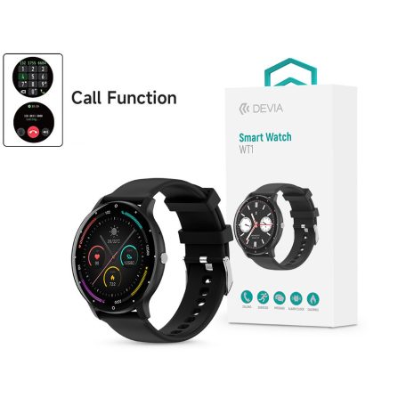 Devia WT1 Smart Watch okosóra - fekete