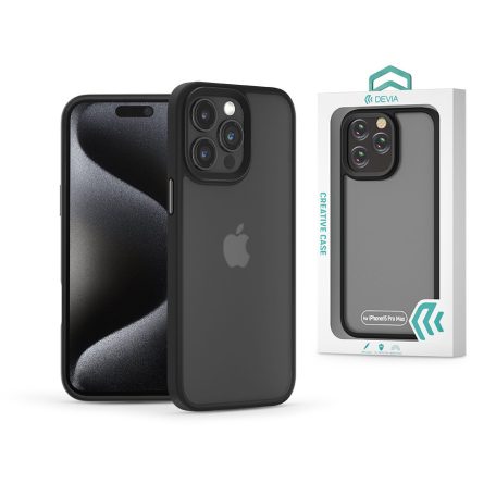 Devia Pino Series ütésálló tok - Apple iPhone 15 Pro Max - fekete