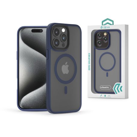 Devia Pino Series Magnetic ütésálló tok - Apple iPhone 15 Pro - kék