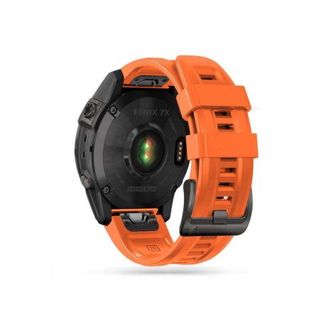 Garmin Fenix 3 / 5X / 3HR / 5X Plus / 6X / 6X Pro / 7X szilikon sport óraszíj - Tech-Protect IconBand - narancs