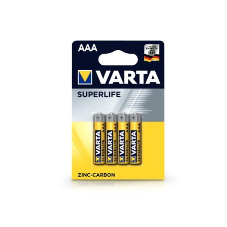 VARTA Super Heavy Duty Zinc-Carbon AAA ceruza elem - 4 db/csomag