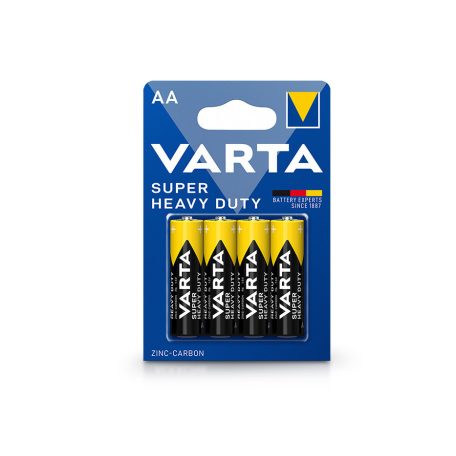 VARTA Super Heavy Duty Zinc-Carbon AA ceruza elem - 4 db/csomag